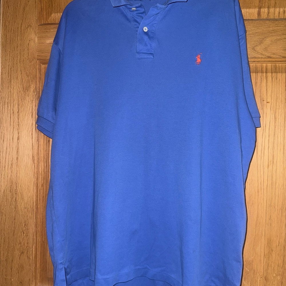 Ralph Lauren Blue Polo Shirt Classic Design